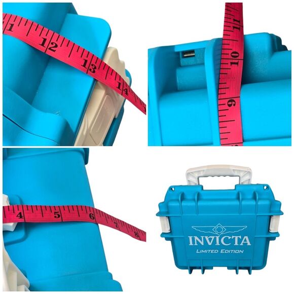 Invicta Limited Edition Aqua Blue Empty Hard Watch Dive Case Only - Picture 13 of 16